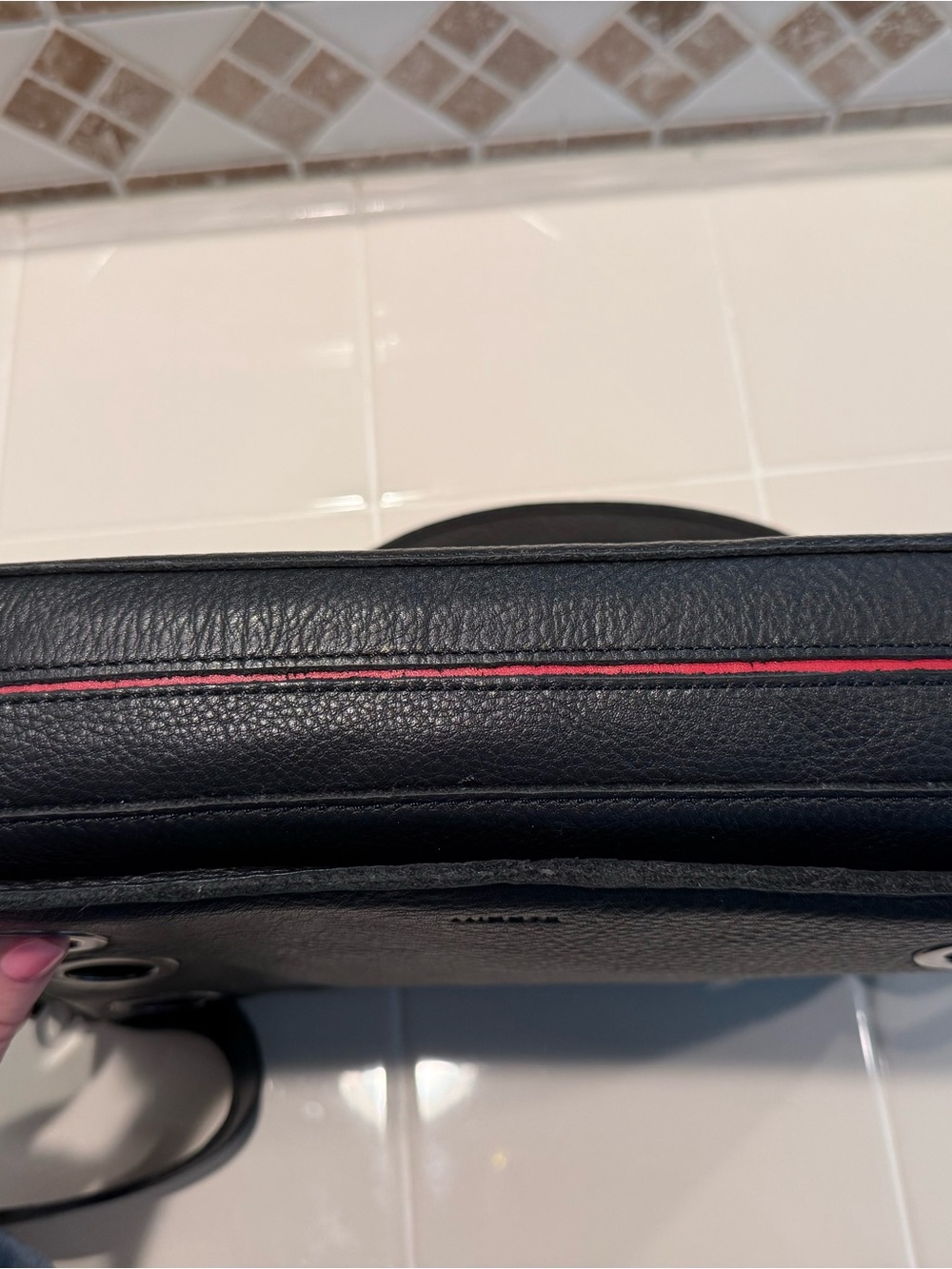Hammitt Montana Clutch Leather Crossbody Gunmetal Hardware - Picture 12 of 15